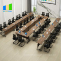 Training Room Foldable Conference Table Stackable Wooden Conference Folding Desk Foldable Table